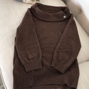 Chocolate brown cashmere sweater